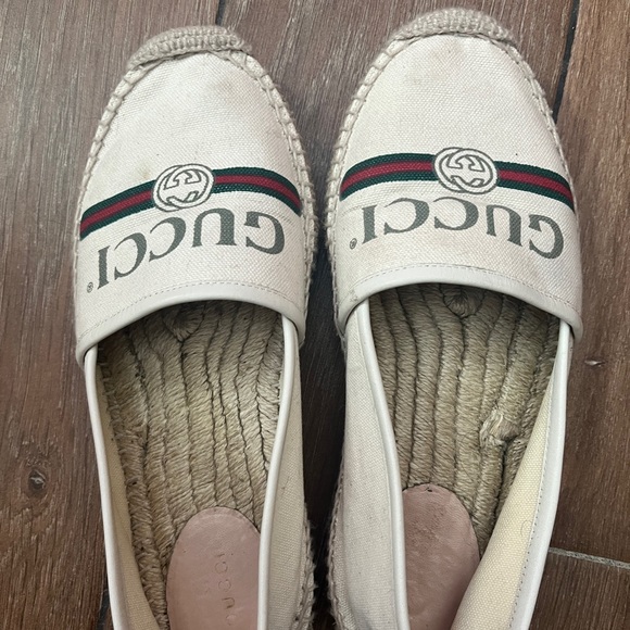 Authentic Gucci Espadrilles Cream/White size 38 - Picture 3 of 3